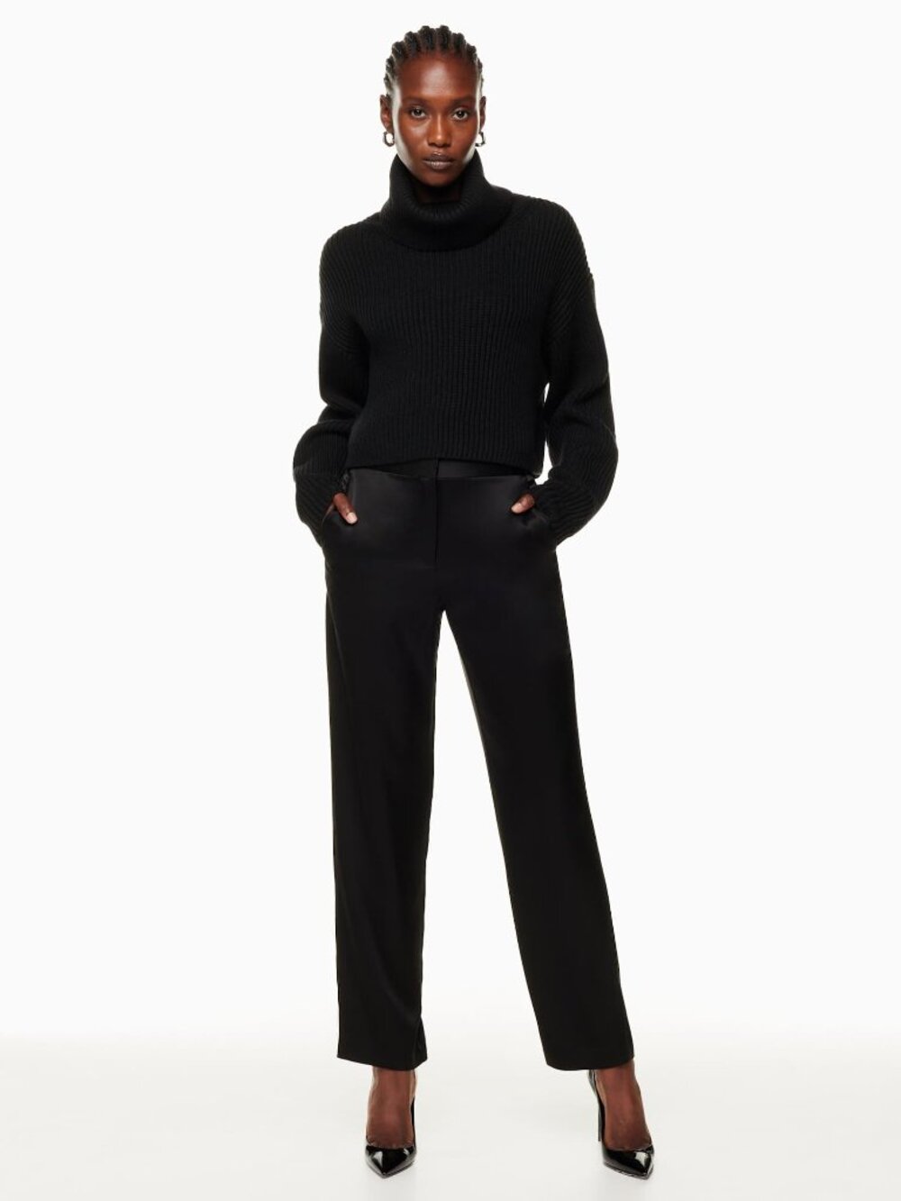 Aritzia Babaton Command Satin Trousers